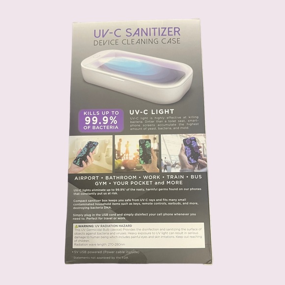 UV-C Light Device Sanitizer Sterlizer Disinfectant Case - Picture 2 of 3